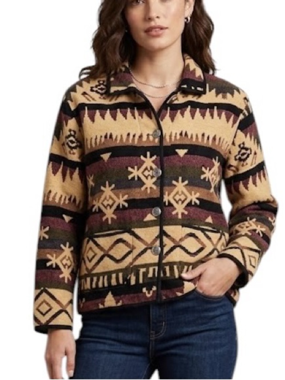 Jane Ashley Southwest Blanket Jacket